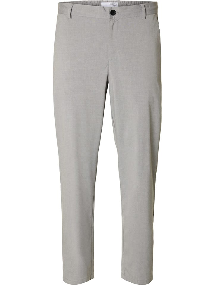 SELECTED HOMME Spodnie chino w kolorze szarym rozmiar: S