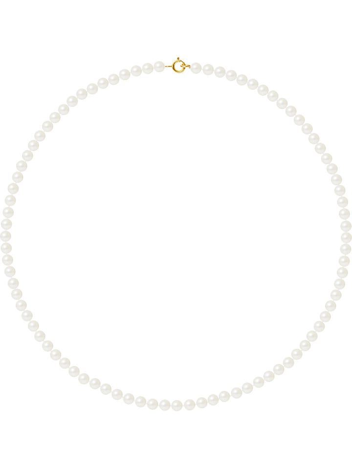 Pearline Naszyjnik perłowy w kolorze białym - dł. 42 cm rozmiar: onesize