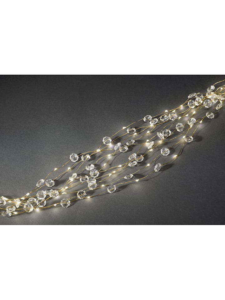 Konstsmide Łańcuch świetlny LED w kolorze złotym i ciepłej bieli rozmiar: onesize