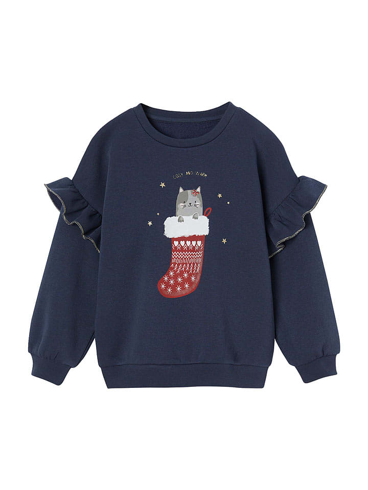 vertbaudet Bluza w kolorze granatowym rozmiar: 128