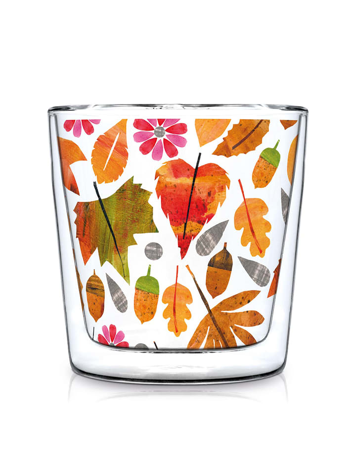 Tee-Zeit mit ppd Szklanka "Autumn Leaves" ze wzorem - 300 ml rozmiar: onesize
