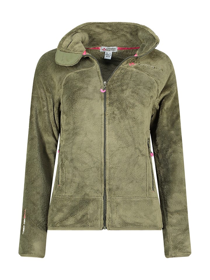 Canadian Peak Kurtka polarowa "Udilas" w kolorze oliwkowym rozmiar: L