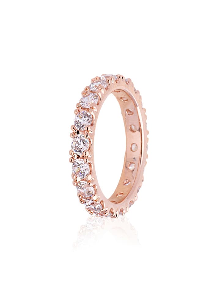 Pandora Pozłacany pierścionek z cyrkoniami rozmiar: 48