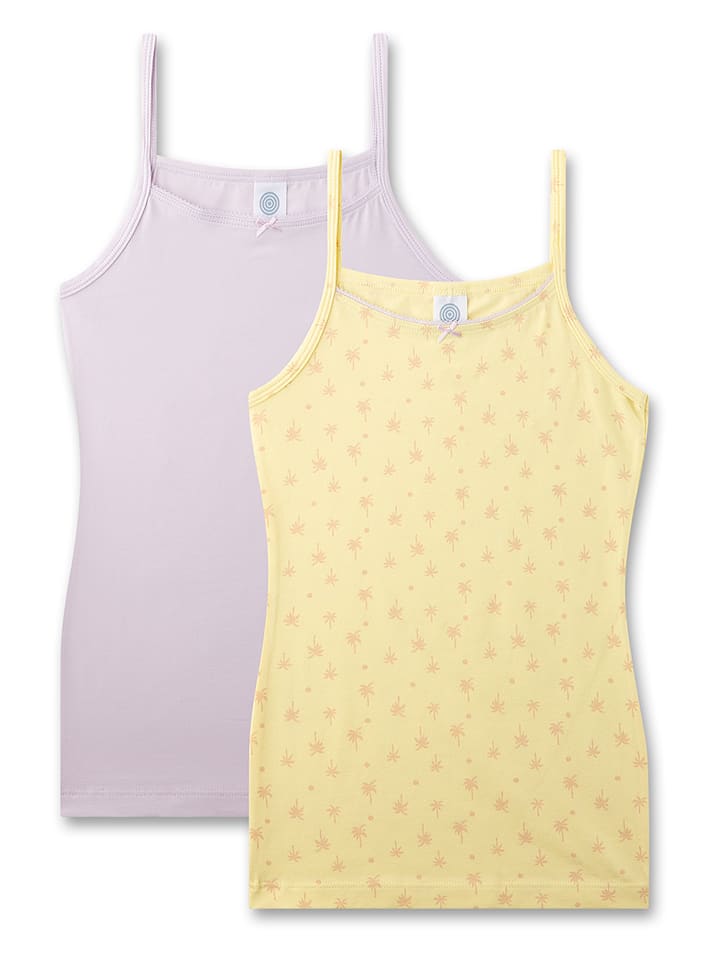 Sanetta Podkoszulki (2 szt.) w kolorze fioletowo-żółtym rozmiar: 176