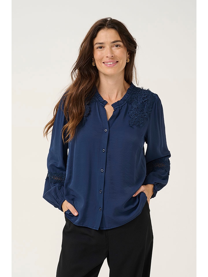 Cream Bluzka "Luna" w kolorze granatowym rozmiar: 40