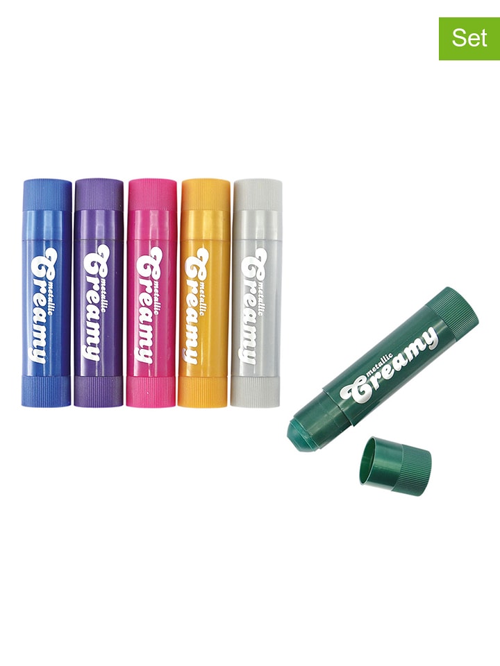 BLS Kredki woskowe (6 szt.) "Creamy metallic" - 3+ rozmiar: onesize