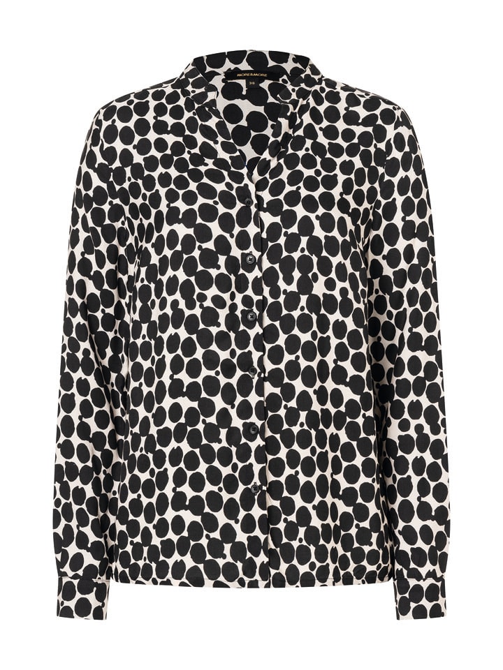 More & More Bluzka w kolorze biało-czarnym rozmiar: 46