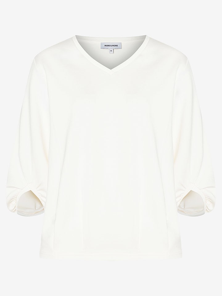 More & More Bluzka w kolorze kremowym rozmiar: 36