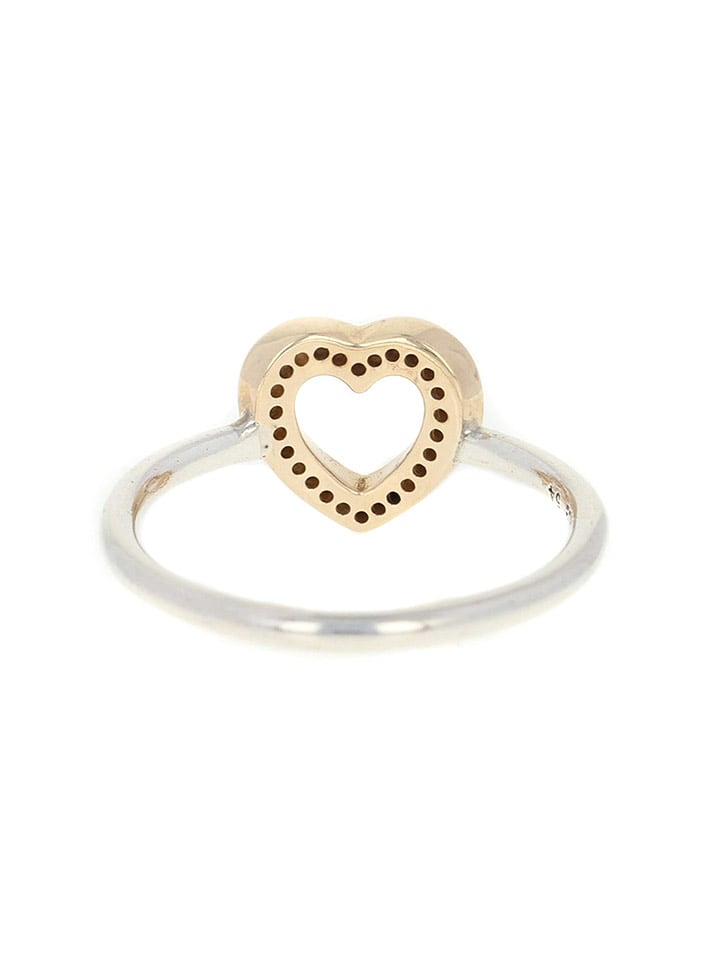 Pandora Srebrny pierścionek z cyrkoniami rozmiar: 48