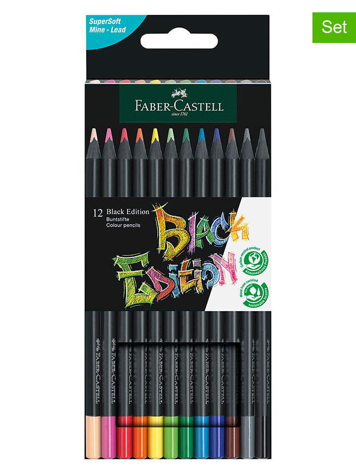 Faber-Castell Kredki (24 szt.) "Black Edition" rozmiar: onesize