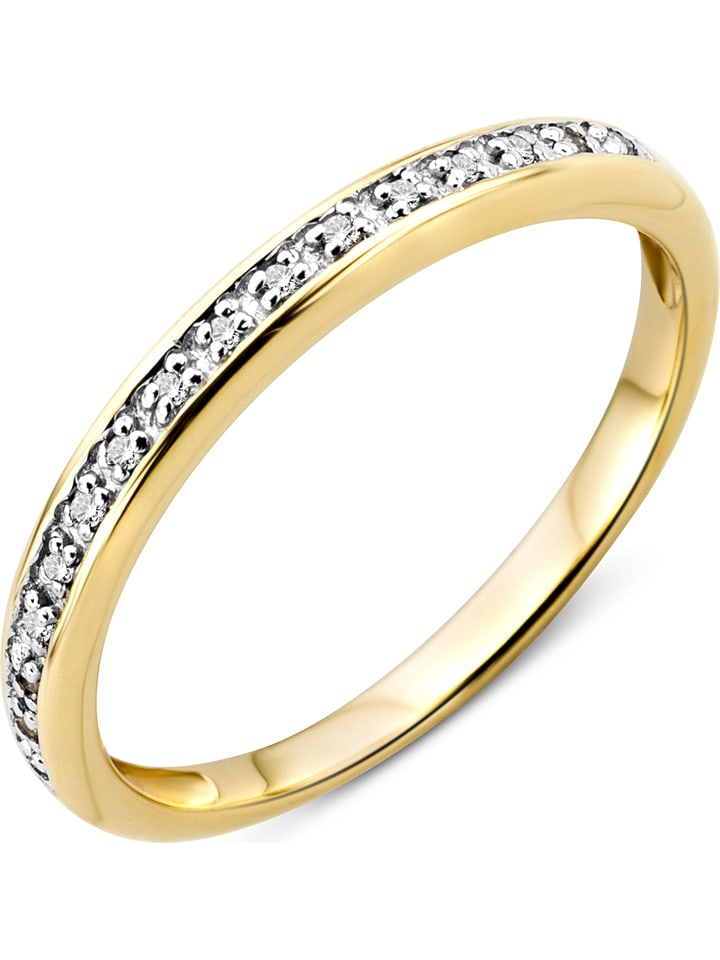 Revoni Złoty pierścionek z diamentami rozmiar: 50