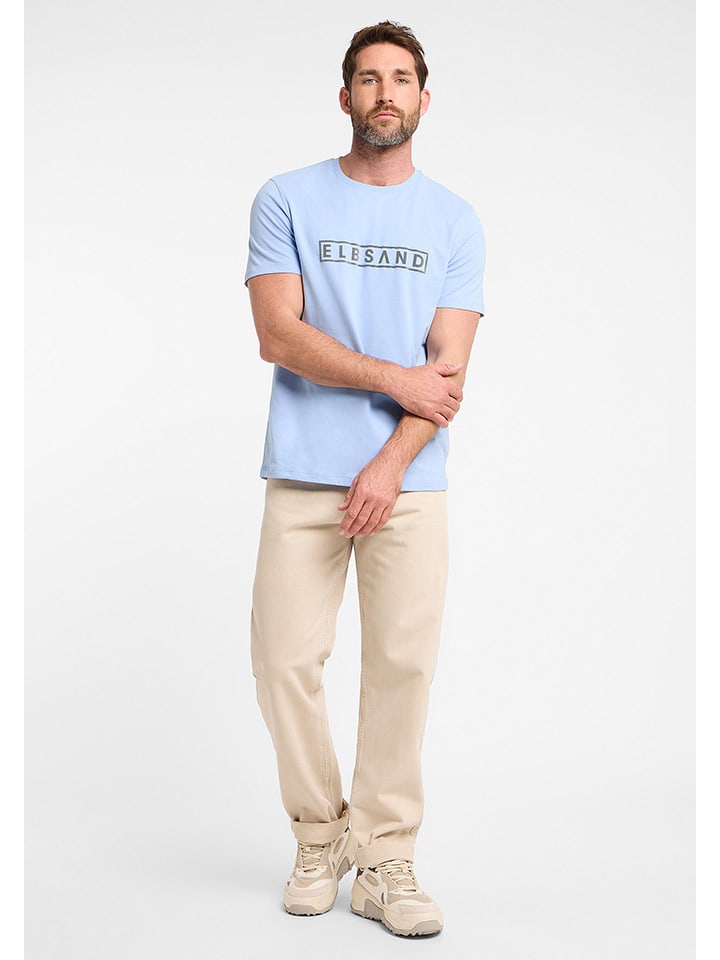 ELBSAND Koszulka "Finn" w kolorze błękitnym rozmiar: S