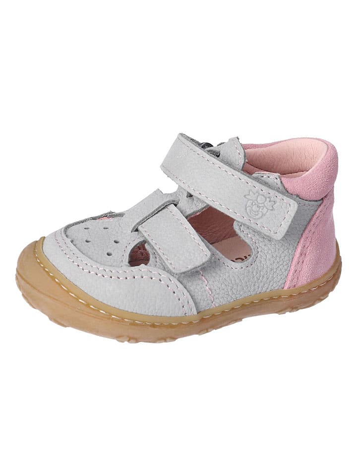 PEPINO Skórzane półsandały "Eni" w kolorze jasnoróżowo-szarym rozmiar: 25