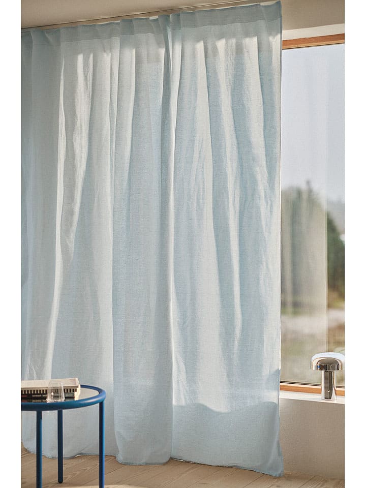 Jotex Zasłona "Lina" w kolorze błękitnym rozmiar: 220 cm