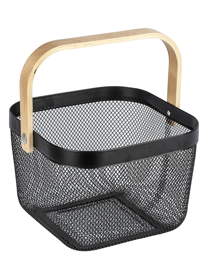 Wenko Kosz "Bambusa" w kolorze czarno-jasnobrązowym - 25 x 17 x 25 cm rozmiar: onesize