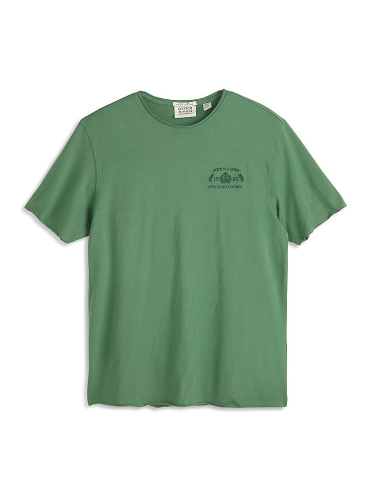 Scotch & Soda Koszulka w kolorze zielonym rozmiar: S