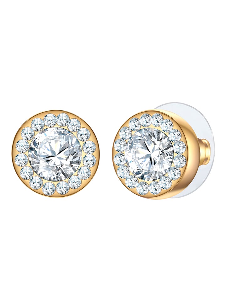 Yokoamii Pozłacane kolczyki-wkrętki z cyrkoniami rozmiar: onesize