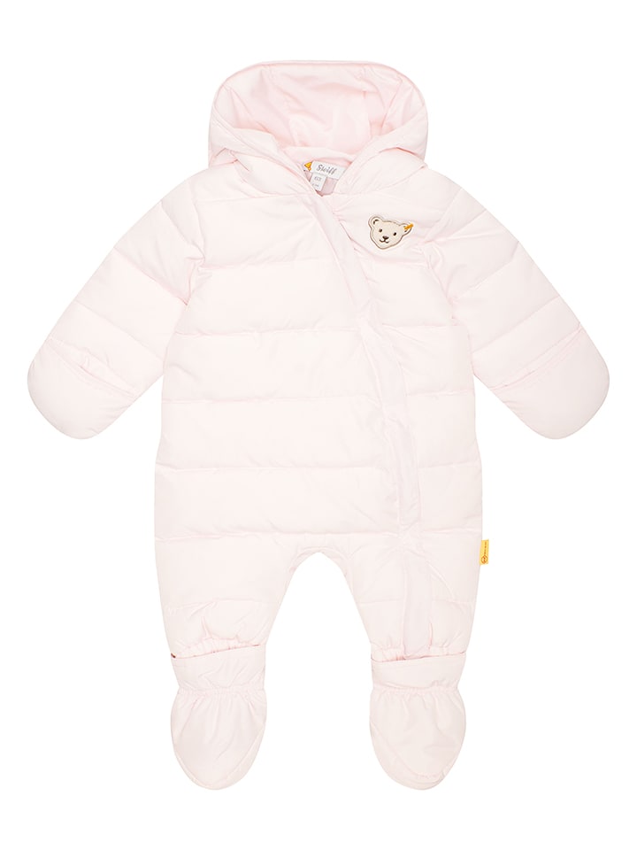 Steiff Kombinezon zimowy w kolorze jasnoróżowym rozmiar: 80