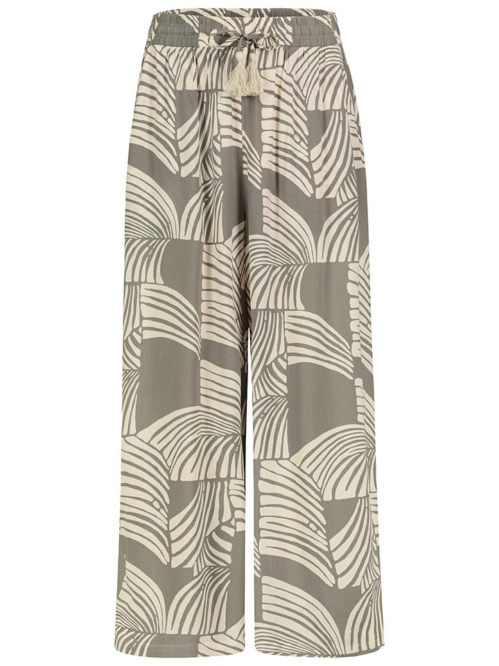 Sublevel Spodnie w kolorze oliwkowo-kremowym rozmiar: XXL