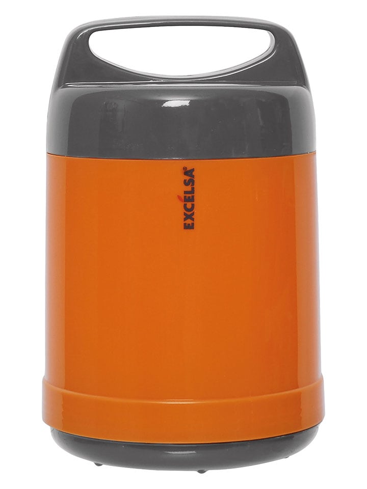 Trendy Kitchen by EXCÉLSA Termos "Thermico" w kolorze pomarańczowo-szarym na lunch - 1,2 l rozmiar: onesize