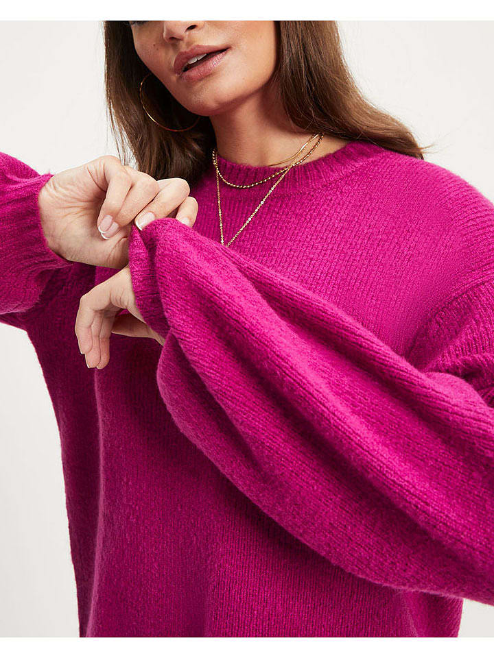 Milan Kiss Sweter w kolorze różowym rozmiar: L