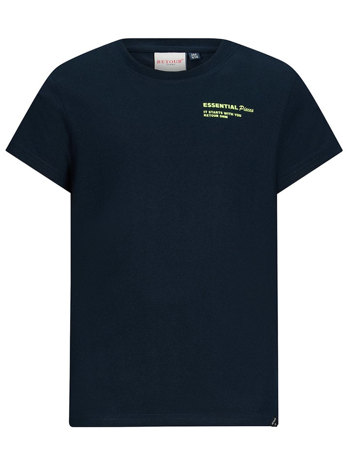 Retour Koszulka "Elwin" w kolorze granatowym rozmiar: 152