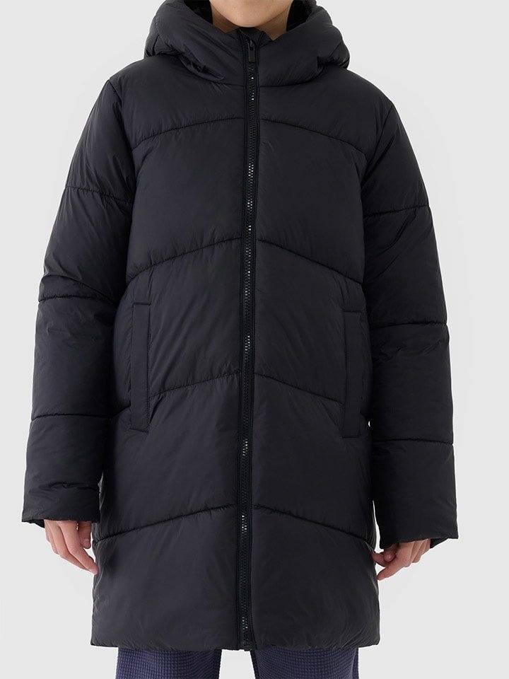 4F Kurtka pikowana w kolorze czarnym rozmiar: 128