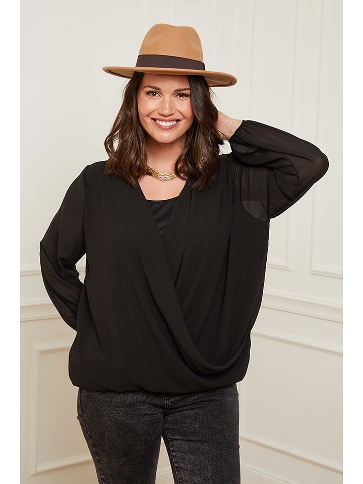 Curvy Lady Bluzka w kolorze czarnym rozmiar: 44/46