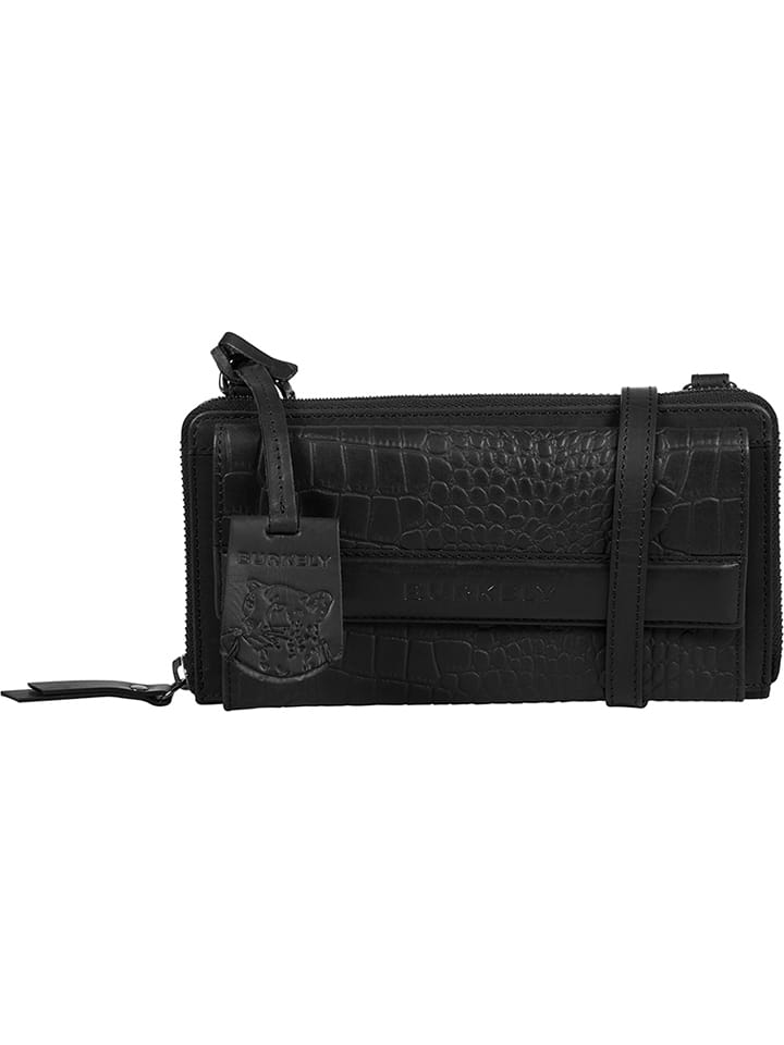 Burkely Skórzana torebka "Casual Carly" w kolorze czarnym na telefon - 20 x 11 x 3 cm rozmiar: onesize