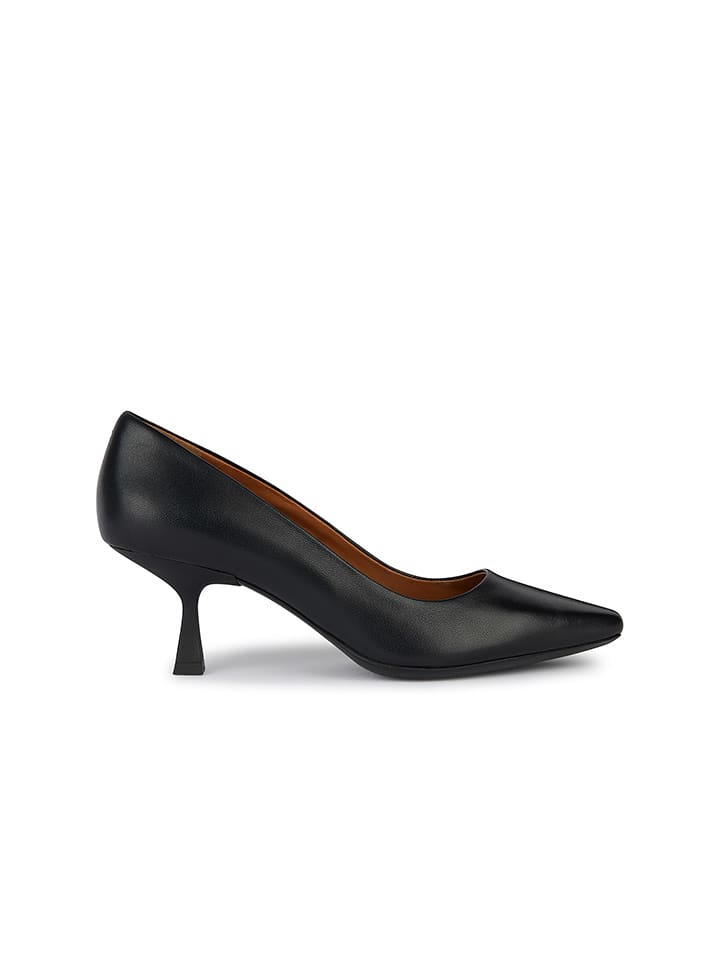 Geox Skórzane czółenka "Giselda" w kolorze czarnym rozmiar: 39