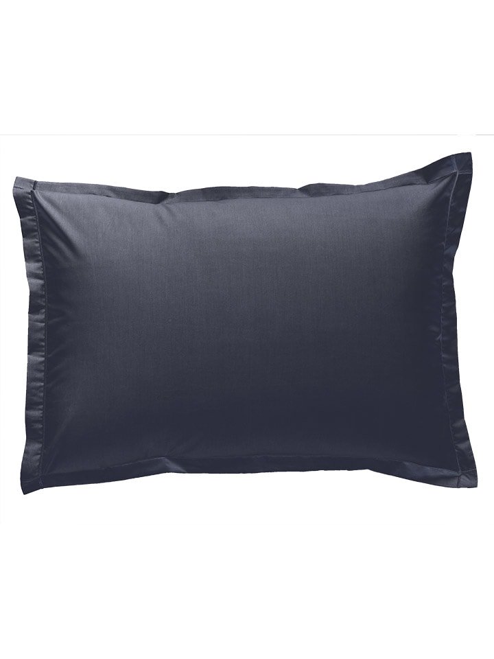 Soft by Perle de Coton Perkalowa poszewka w kolorze antracytowym na poduszkę rozmiar: 160x200 cm