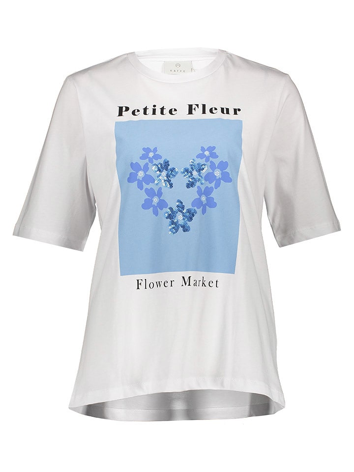 Kaffe Koszulka w kolorze białym rozmiar: S