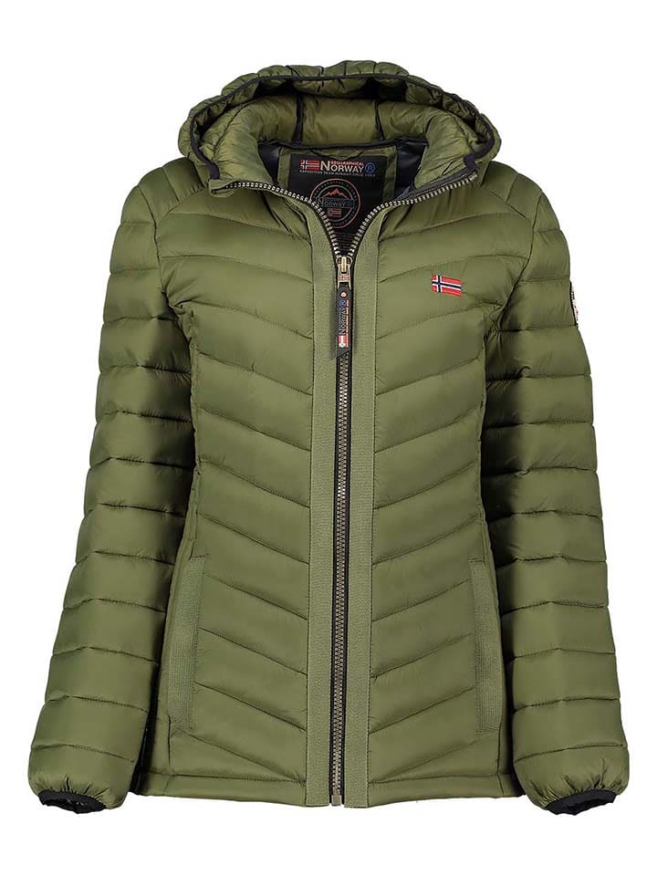 Geographical Norway Kurtka pikowana "Carliti" w kolorze khaki rozmiar: S