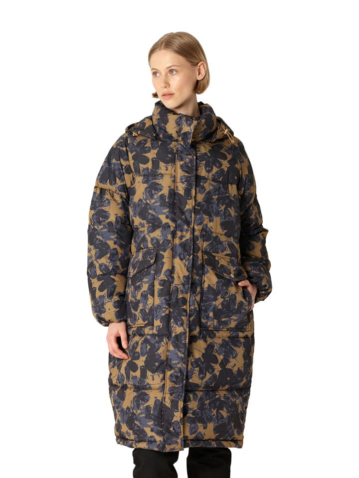 Ilse Jacobsen Płaszcz pikowany w kolorze jasnobrązowo-granatowym rozmiar: XS/S