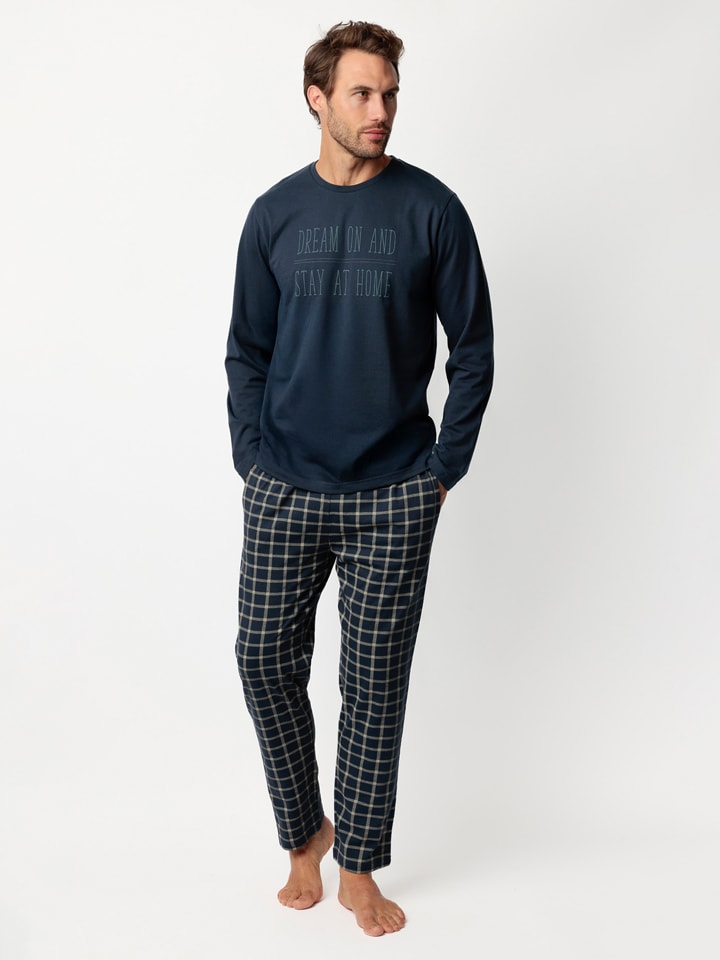 admas Piżama "Admas" w kolorze granatowym rozmiar: XL