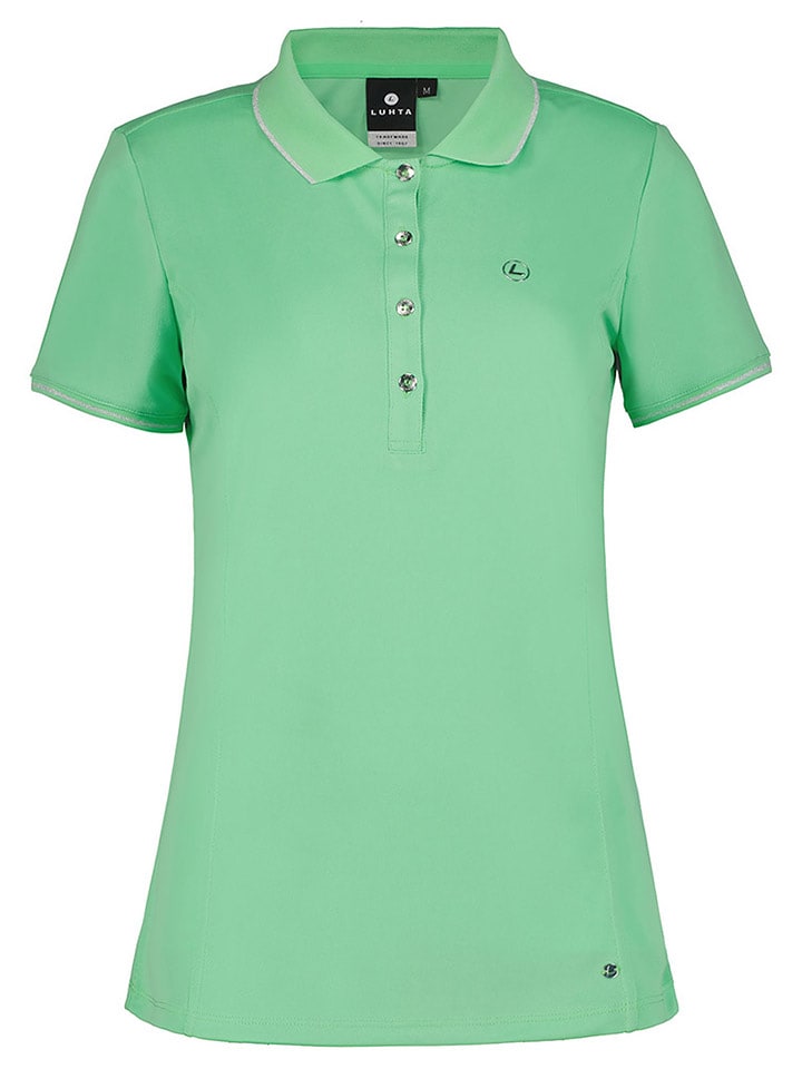 LUHTA Koszulka "Kivimaa" w kolorze zielonym rozmiar: M