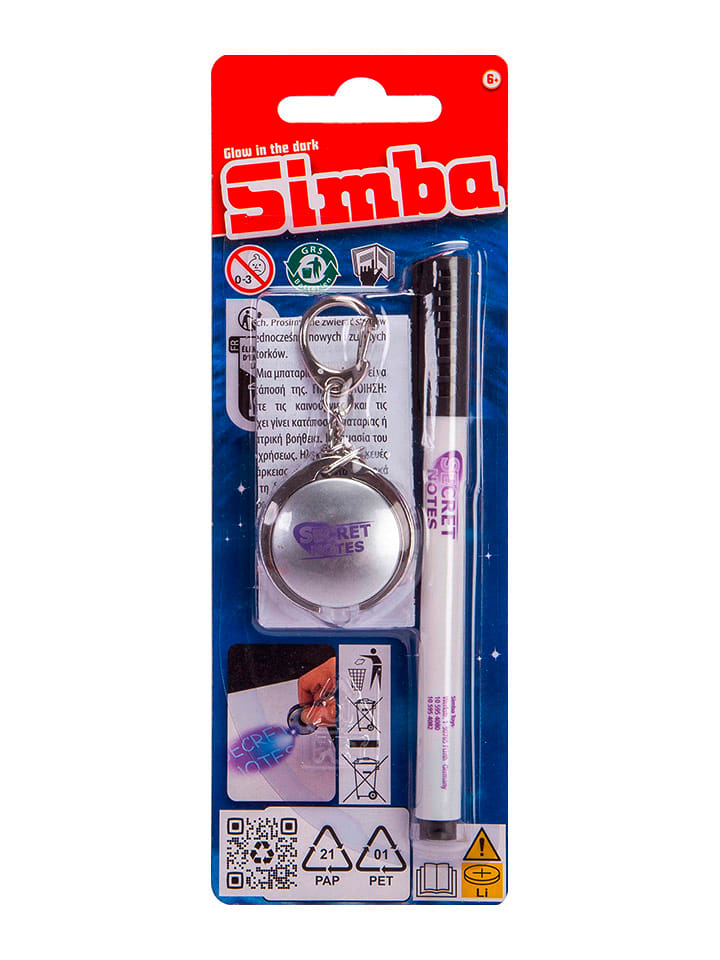 Simba Sekretny długopis ze światłem UV - 3+ rozmiar: onesize