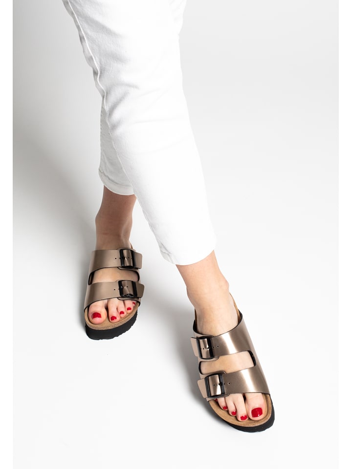 Blue Bay Klapki "Saturno" w kolorze złotym rozmiar: 38