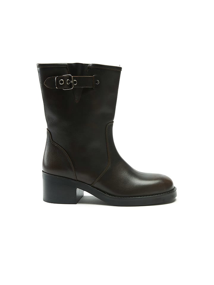 Frank Daniel Skórzane botki w kolorze brązowym rozmiar: 39