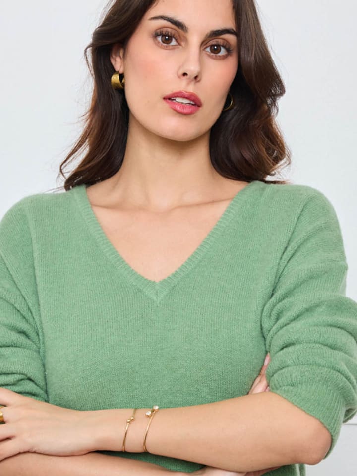 CXL by Christian Lacroix Sweter w kolorze zielonym rozmiar: onesize