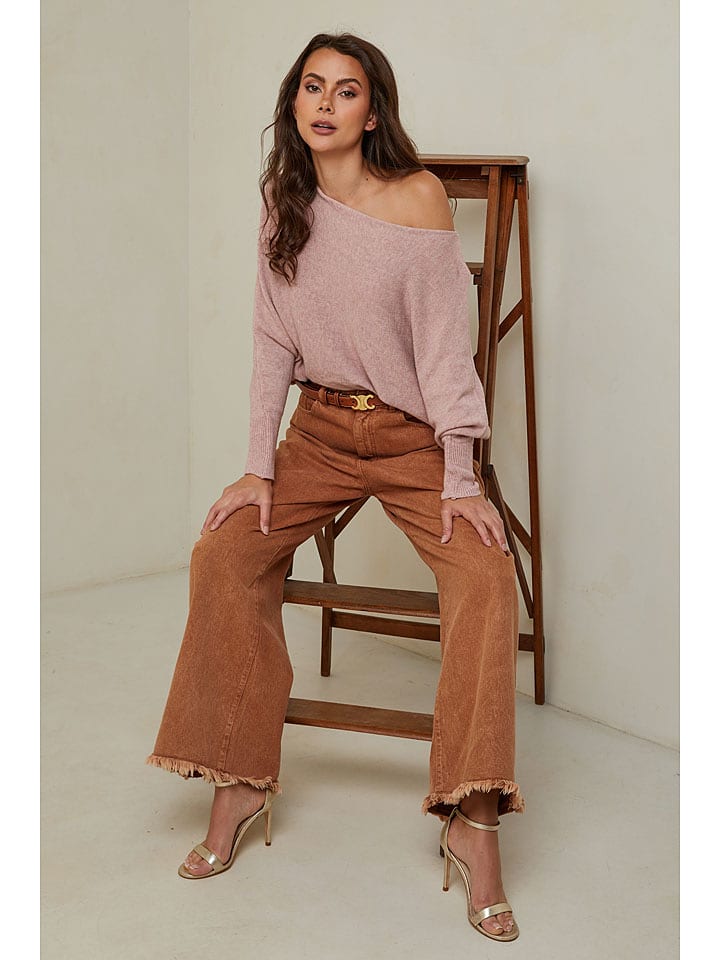 Joséfine Sweter "Hajos" w kolorze jasnoróżowym rozmiar: L