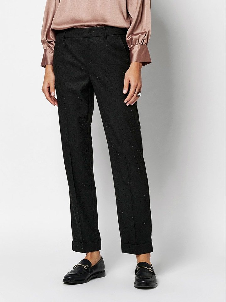 Rosner Spodnie chino w kolorze czarnym rozmiar: 36/L30