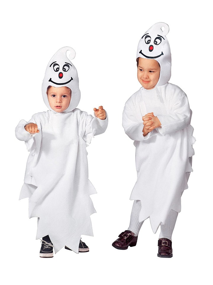 Carnival Party 2-częściowy kostium "LITTLE GHOST" w kolorze białym rozmiar: 110