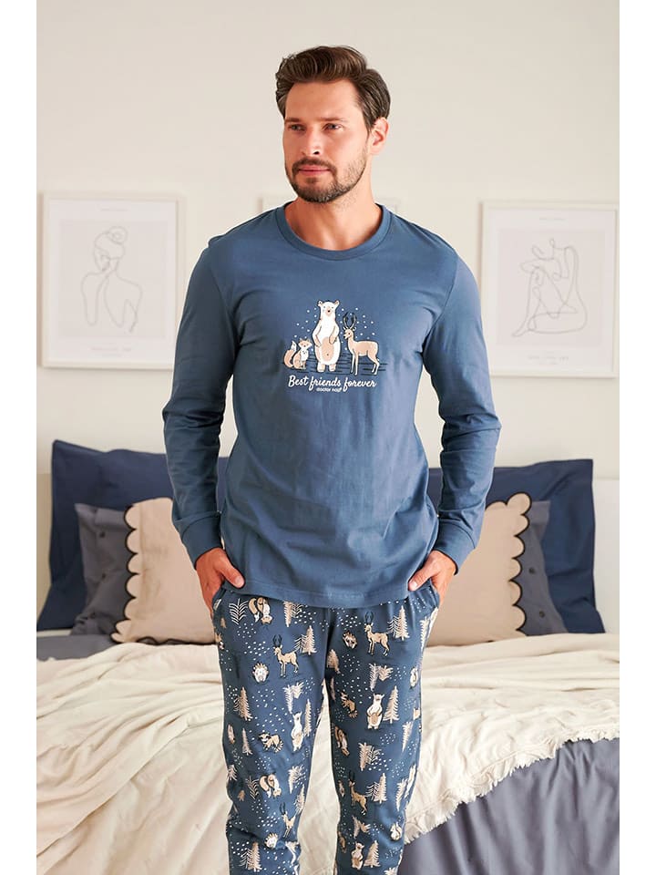 Doctor Nap Piżama w kolorze niebieskim rozmiar: M