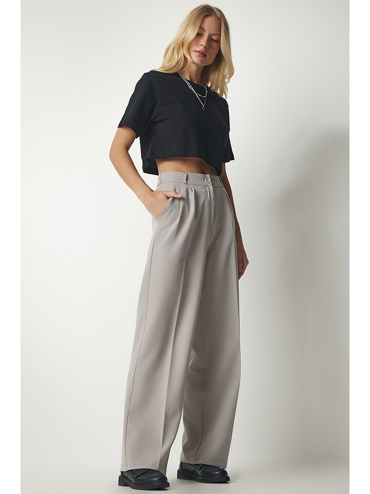 Happiness Istanbul Spodnie w kolorze szarym rozmiar: 36