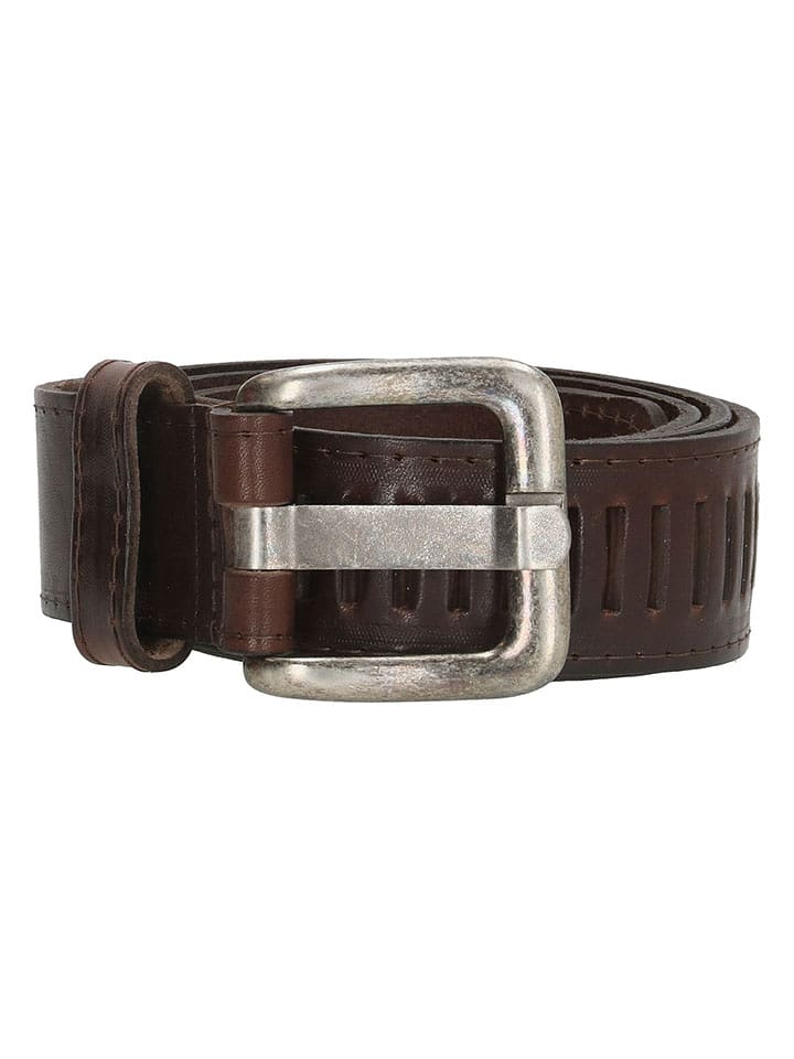 HIDE & STITCHES Skórzany pasek w kolorze brązowym rozmiar: 105