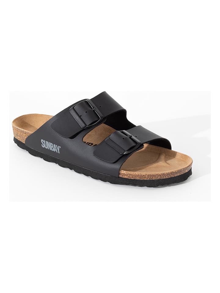 Sunbay Klapki "Trefle" w kolorze czarnym rozmiar: 37