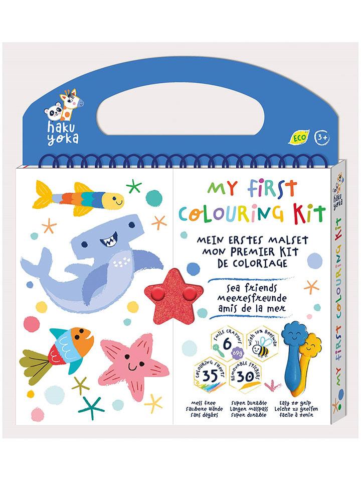 haku yoka Zestaw "Sea" do malowania kredkami woskowymi - 3+ rozmiar: onesize