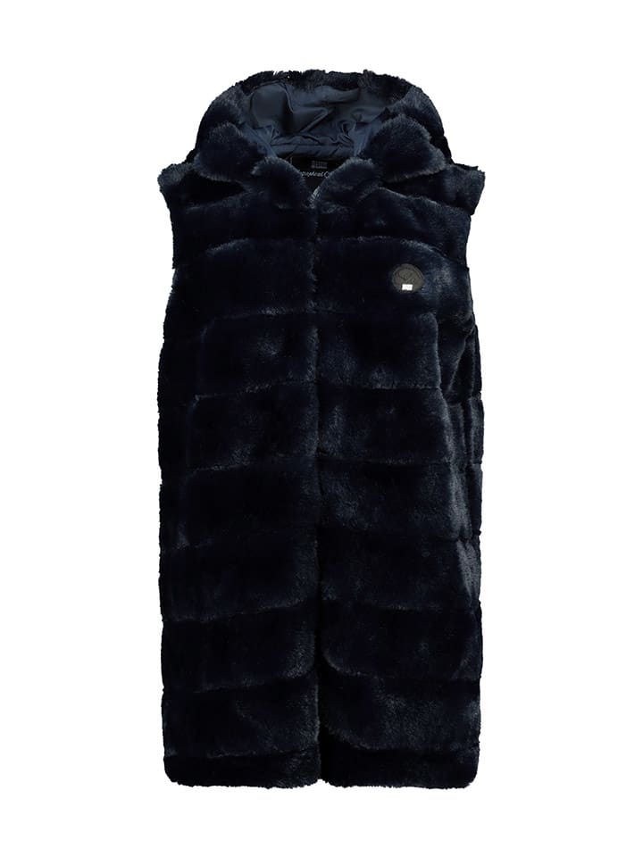 Geographical Norway Kamizelka polarowa "Uphemere" w kolorze granatowym rozmiar: XXL