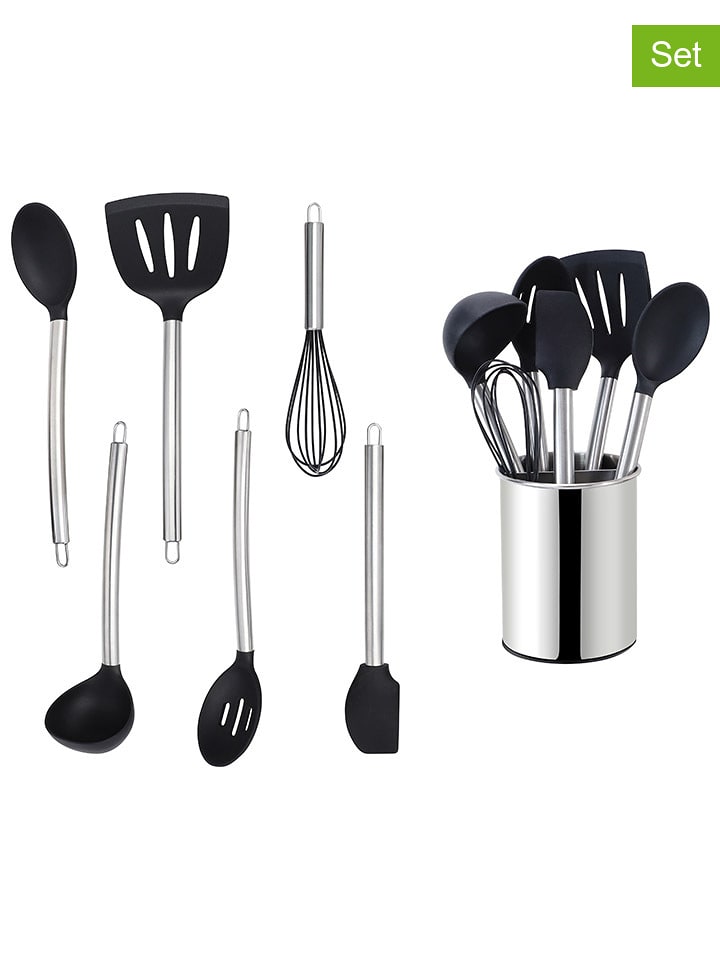 Echtwerk 7-częściowy zestaw pomocy kuchennych w kolorze srebrnym rozmiar: onesize